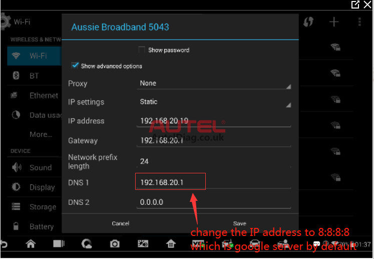 How to solve network busy problem in the update app