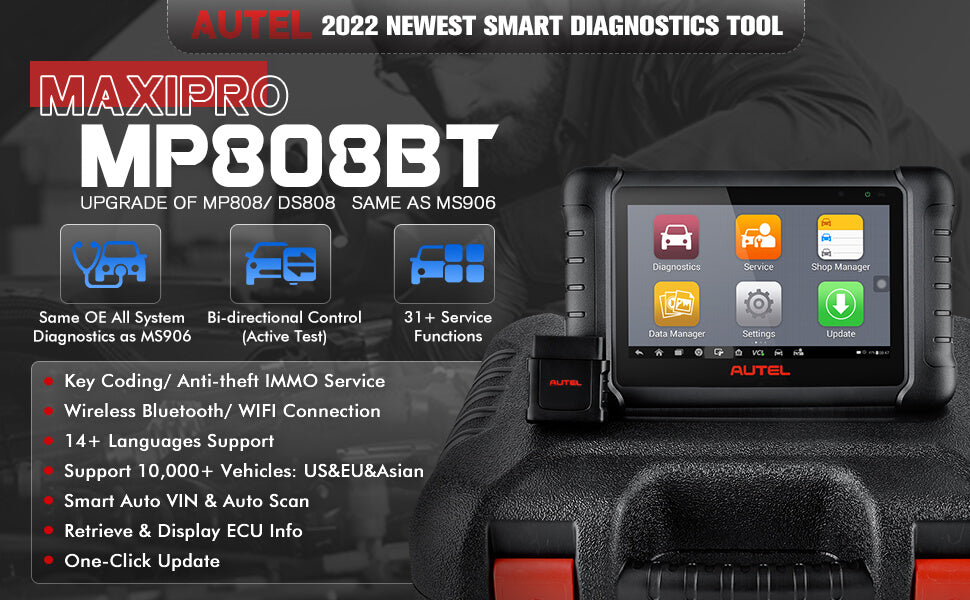 Autel MaxiPRO MP808BT Automotive Diagnostic Tool