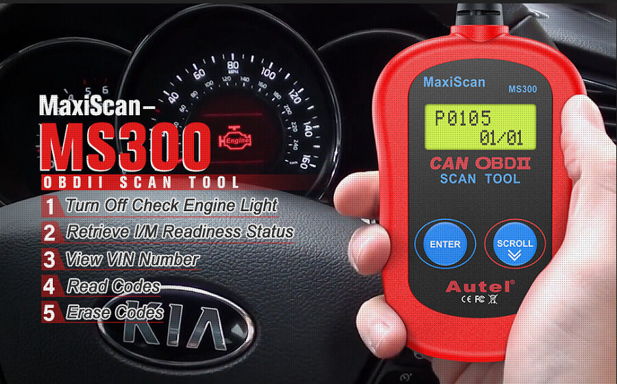 Autel MaxiScan MS300 OBD2 Scanner description