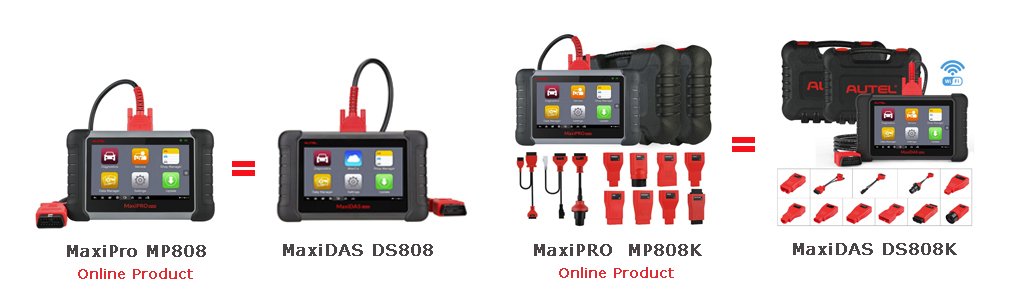 Autel MP808 vs MP808K vs DS808 vs DS808K