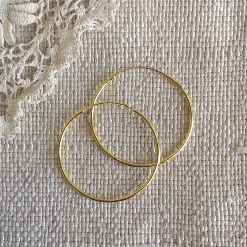 Buy 24k Gold Earring 24k Earrings 24K Hoop Earrings .9999 Gold Earrings  Solid 24k Gold Gold Earrings Online in India - Etsy