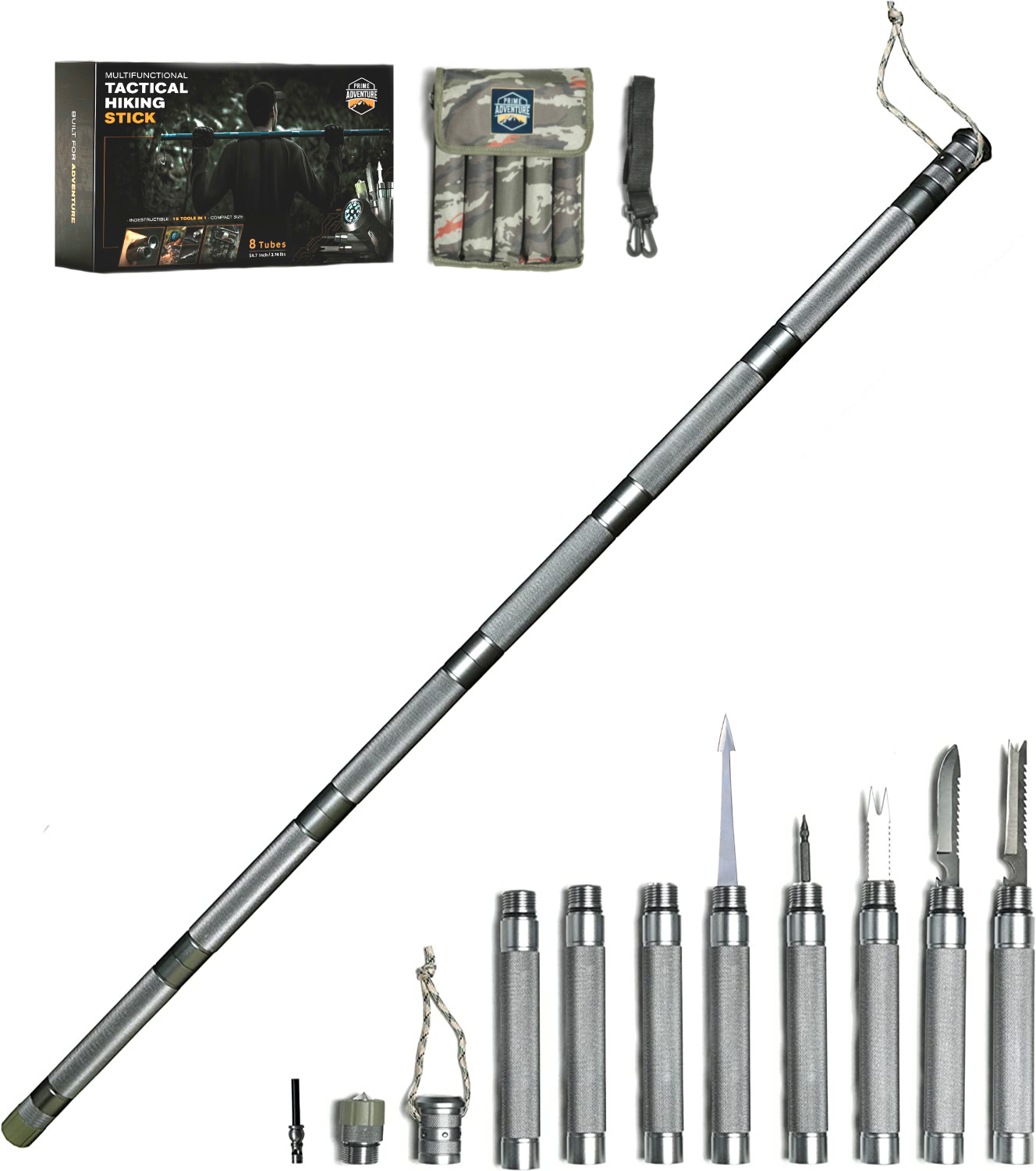 Outdoor Tactical Walking Stick - Prime Adventure product image