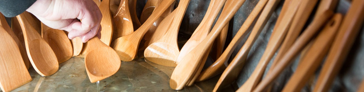 handmadw wood cook spoons