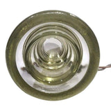 Armstrong DP1 Glass Insulator. Light Straw / Green Glass. CD155. Original Wire Attached