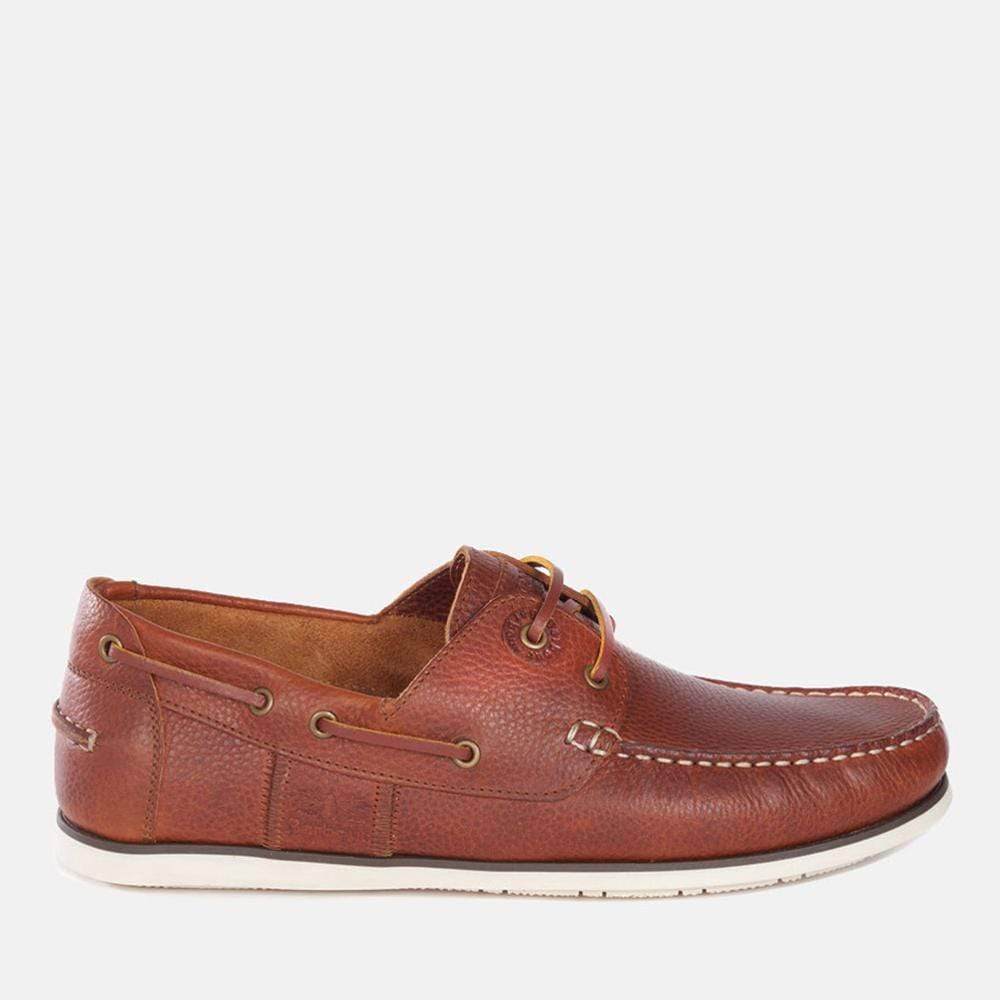 barbour capstan boat shoes cognac