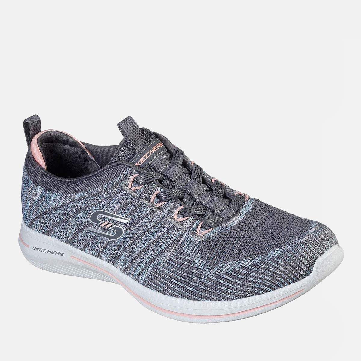 skechers grey pink