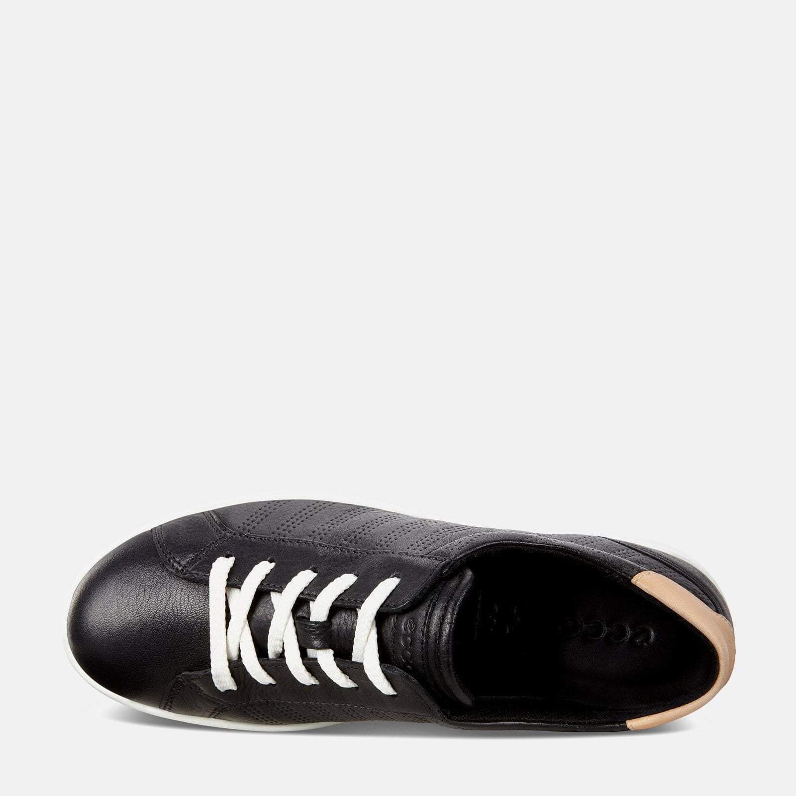 ecco black leather shoes