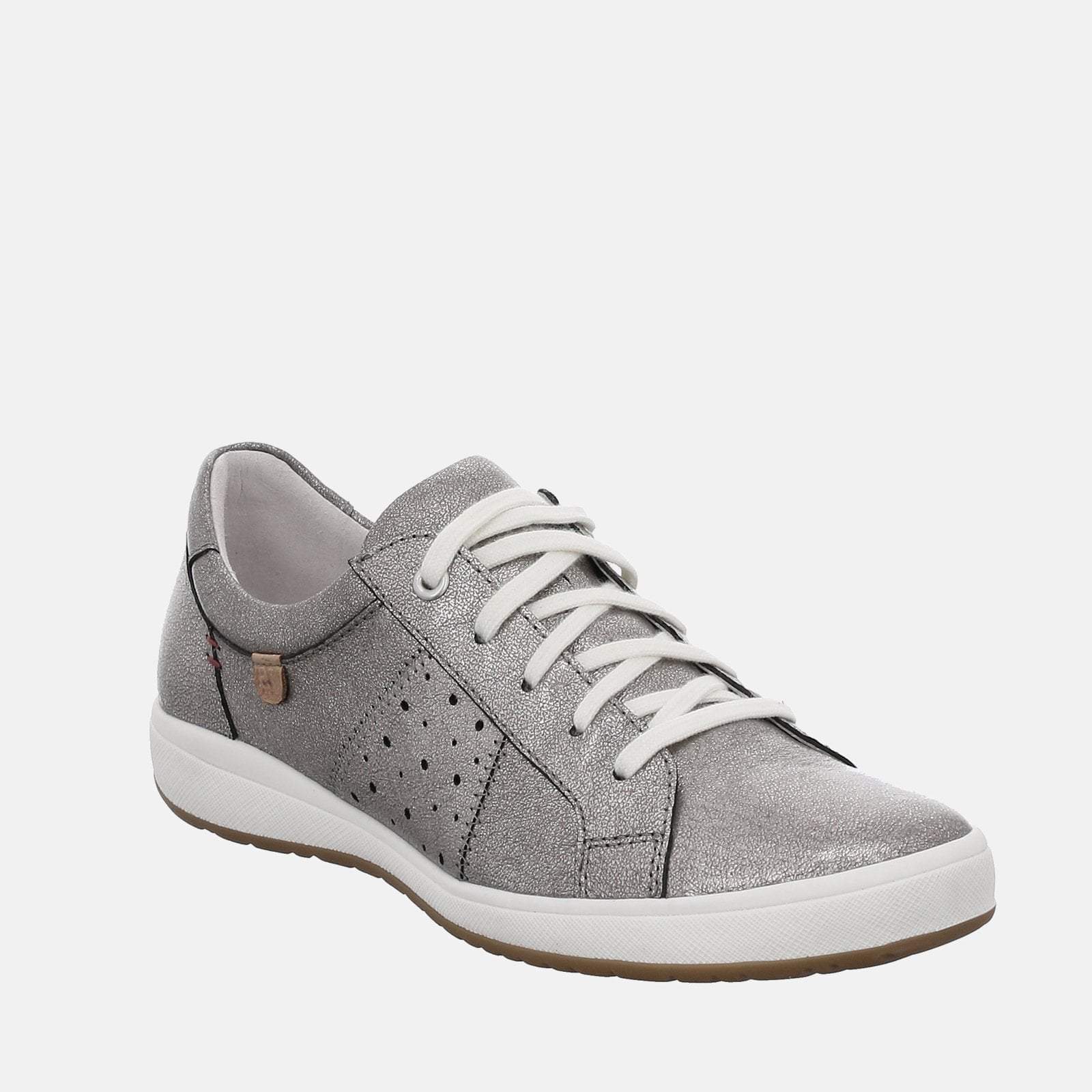 grey silver trainers