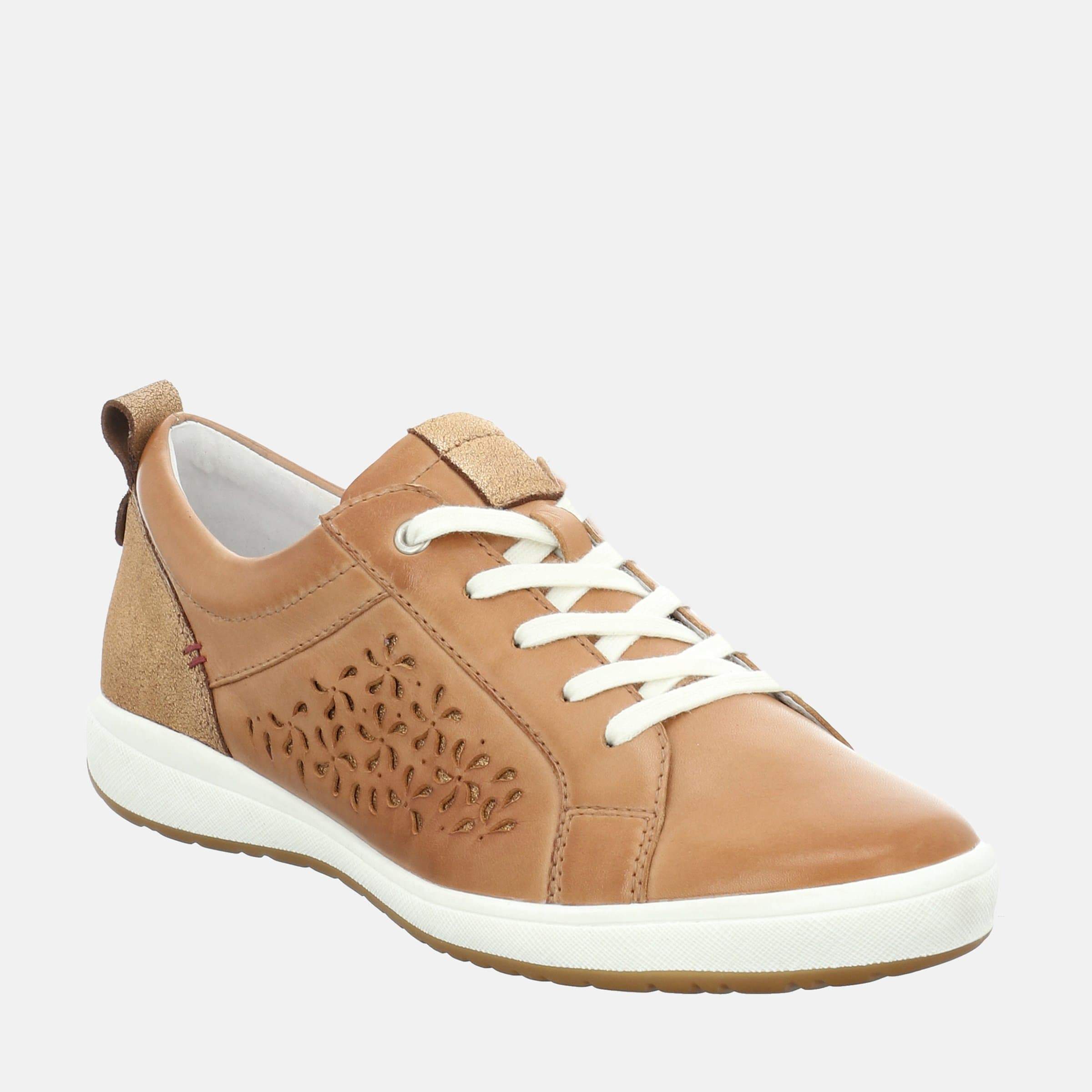 tan leather trainers womens