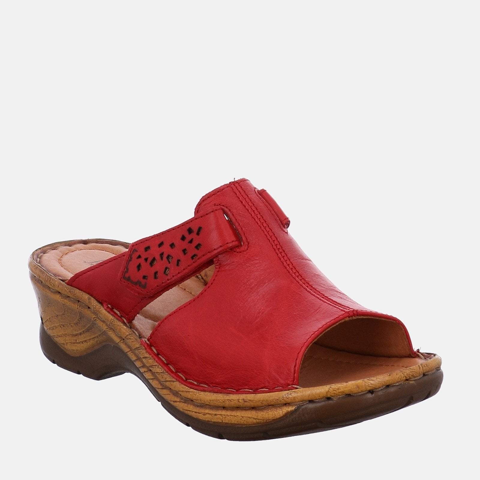 josef seibel red sandals