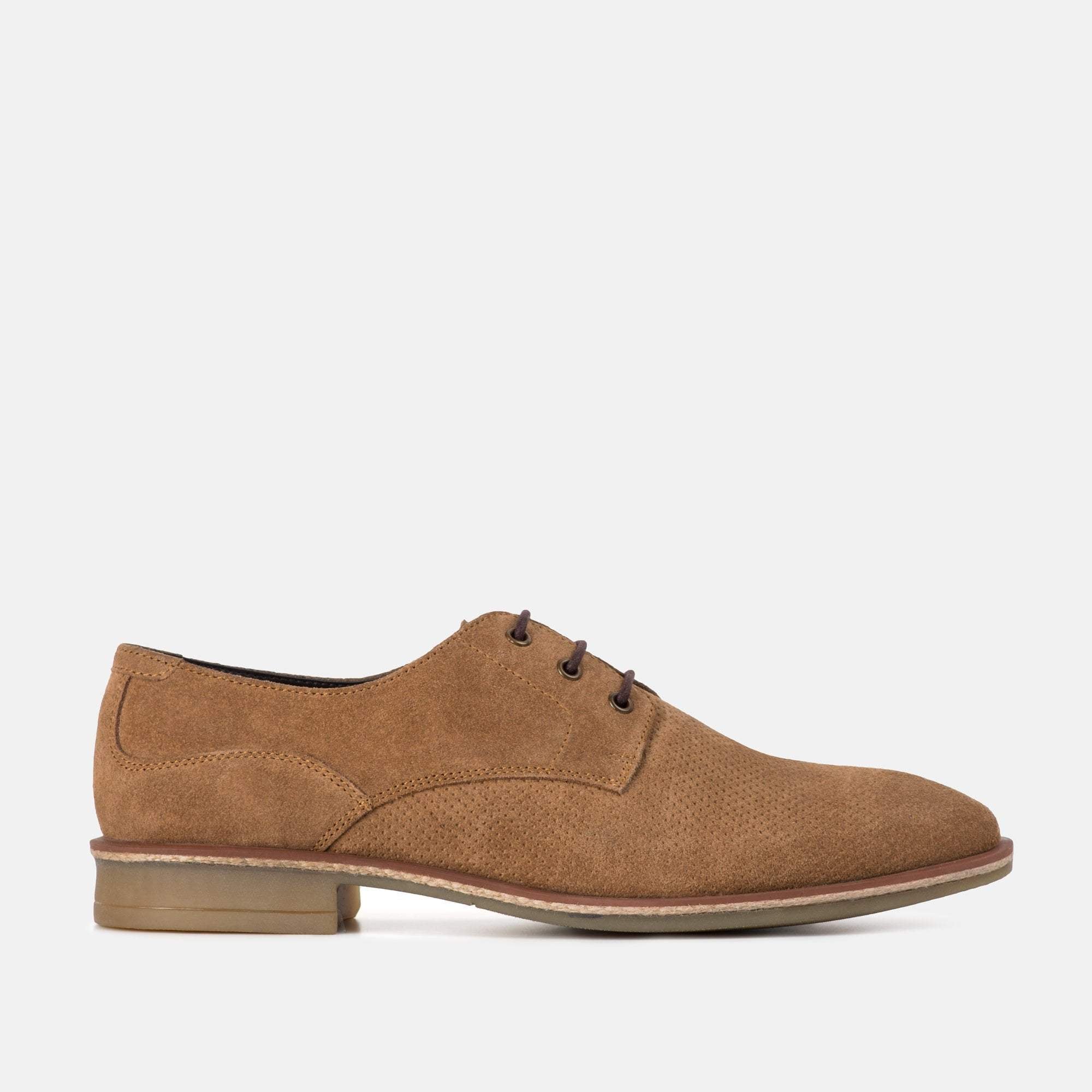 CLARKE CHESTNUT - MEN'S SUEDE DERBY SHOE | Redfoot – Redfoot Shoes