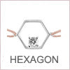 hexagon zirkonia armband newin