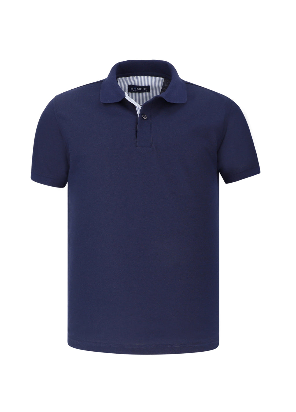 Camiseta-polo-clásica-bolsillo-hombre-gris-jaspe