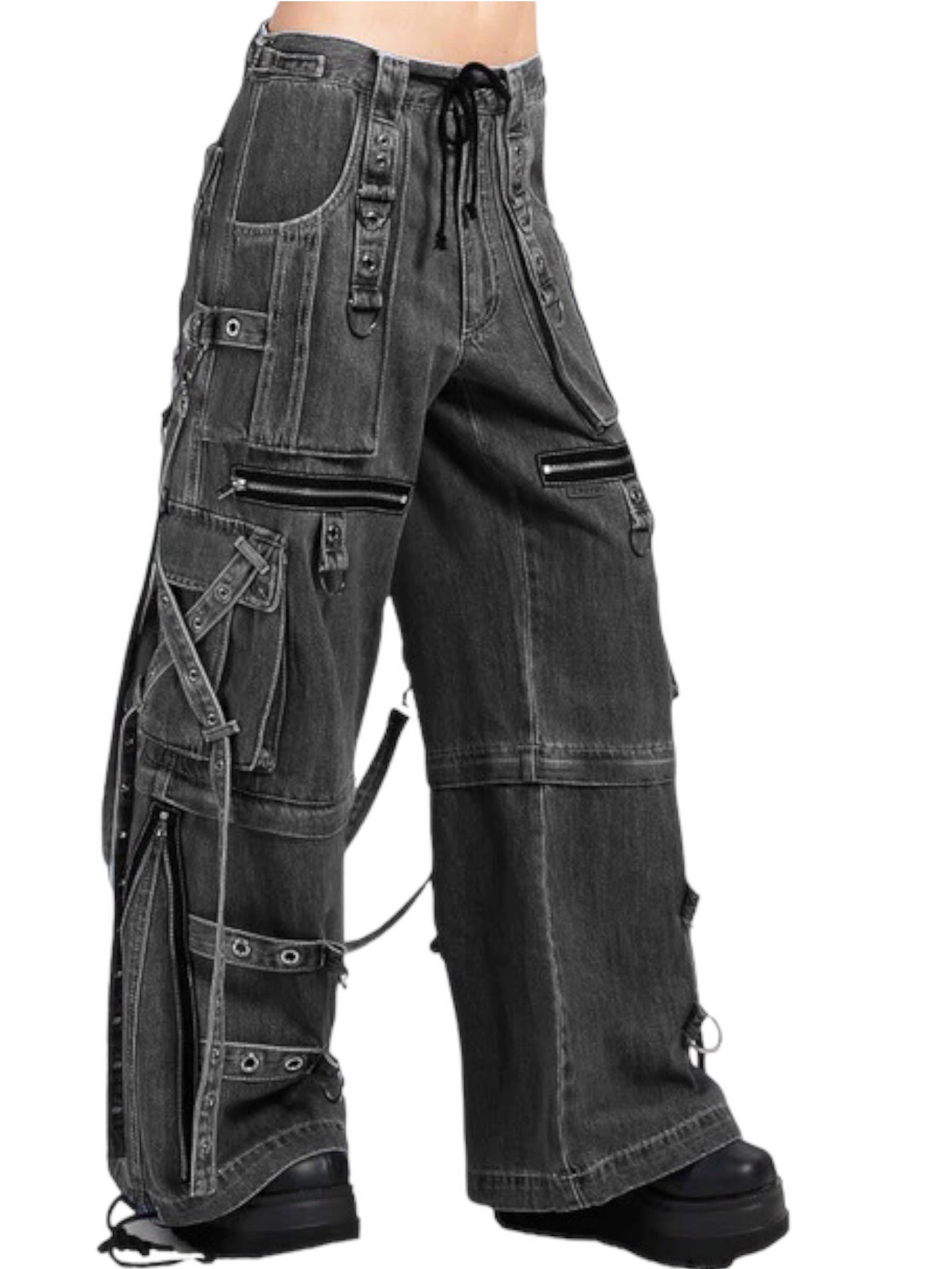 Tripp NYC - Vintage Washed Black Denim X-Strap Pant – Thirteen Vintage