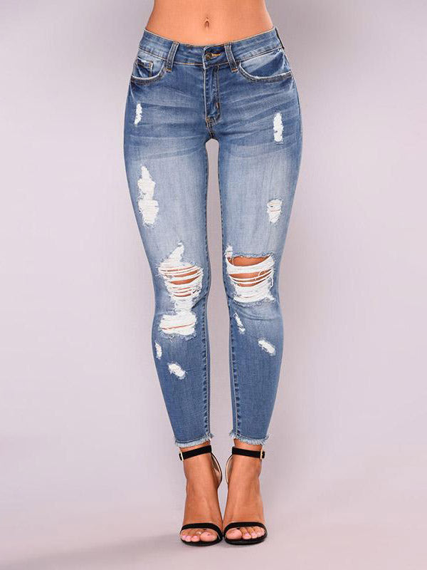 Stretch Denim Lifting Ankle Jeans – Madepants