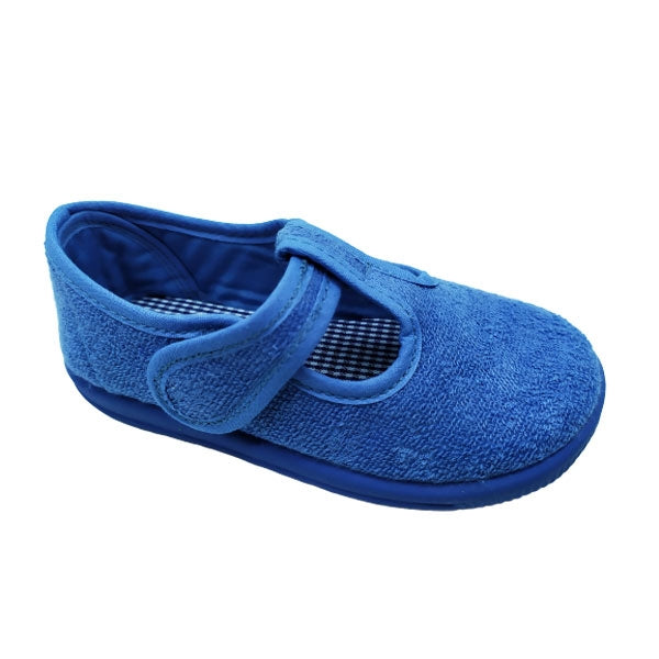 Zapatilla casa rizo azul de - Vulca-Bicha – Lucía