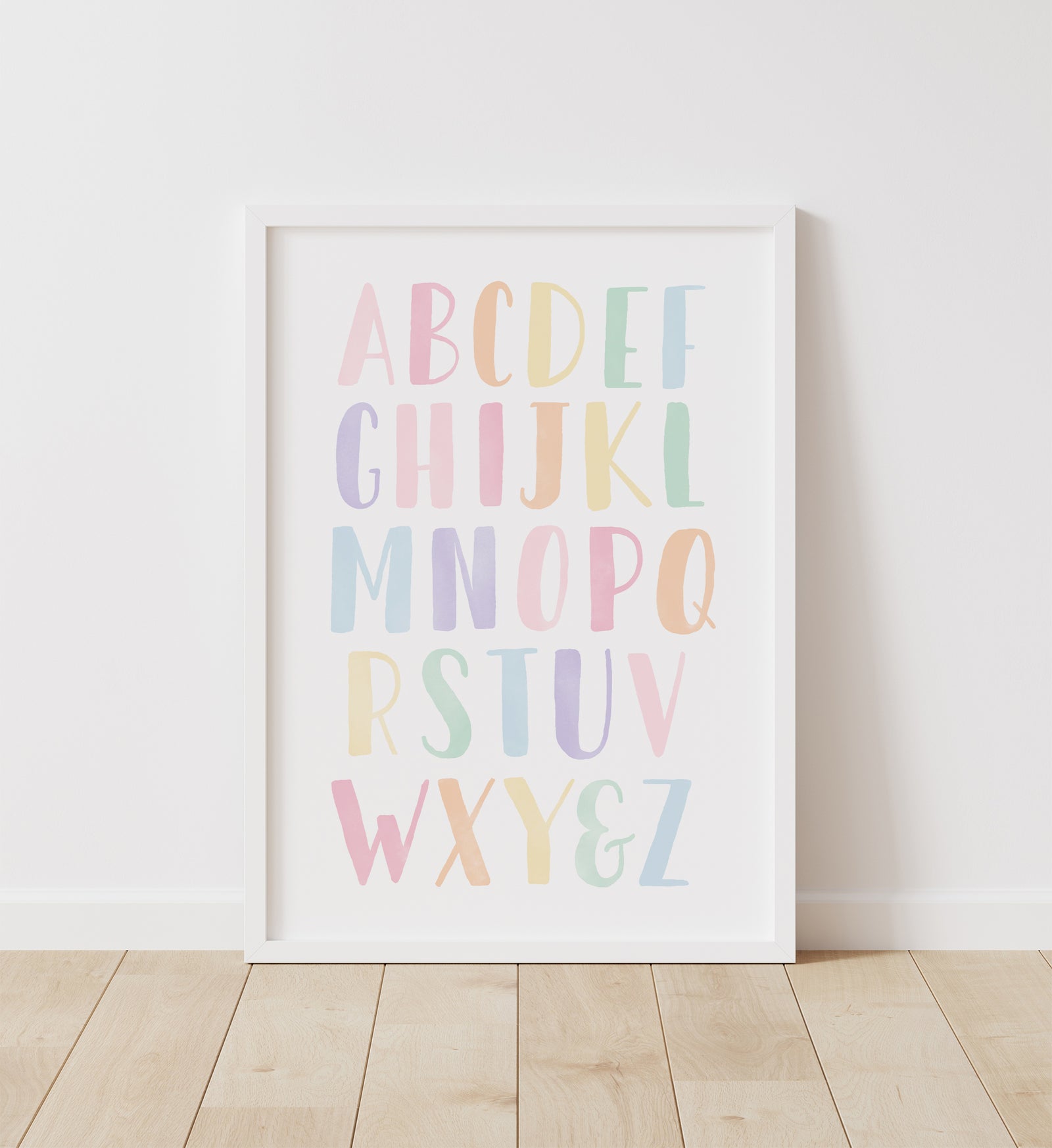 ABC dinosaur alphabet' Poster, picture, metal print, paint by