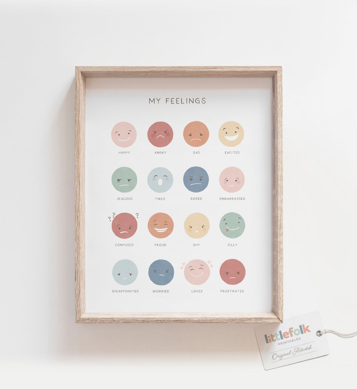 Feelings Print - MRCP - Little Folk Printables