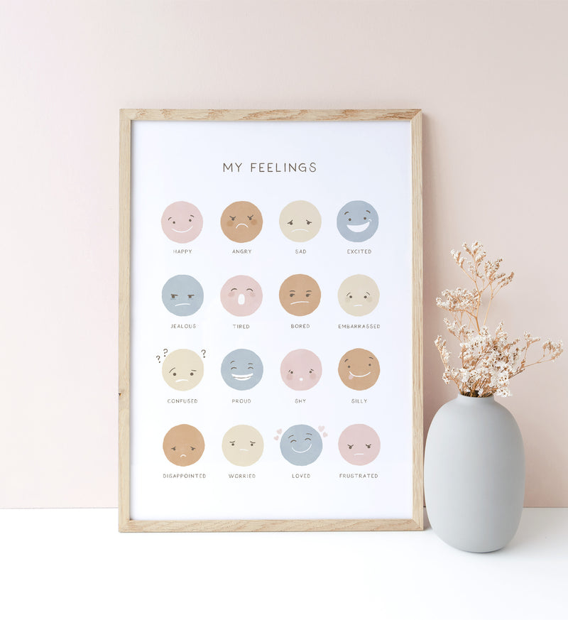 Feelings - Boho - Little Folk Printables