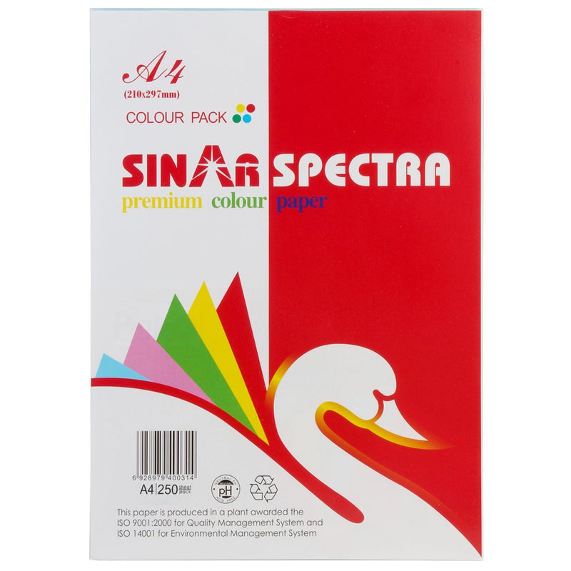 Premium Color Paper 80gsm A4 10 Assorted Colors 250 Sheets In Qatar 2557