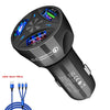 Quick Charge 3.0 Triple Port  USB Car Charger with Lighter