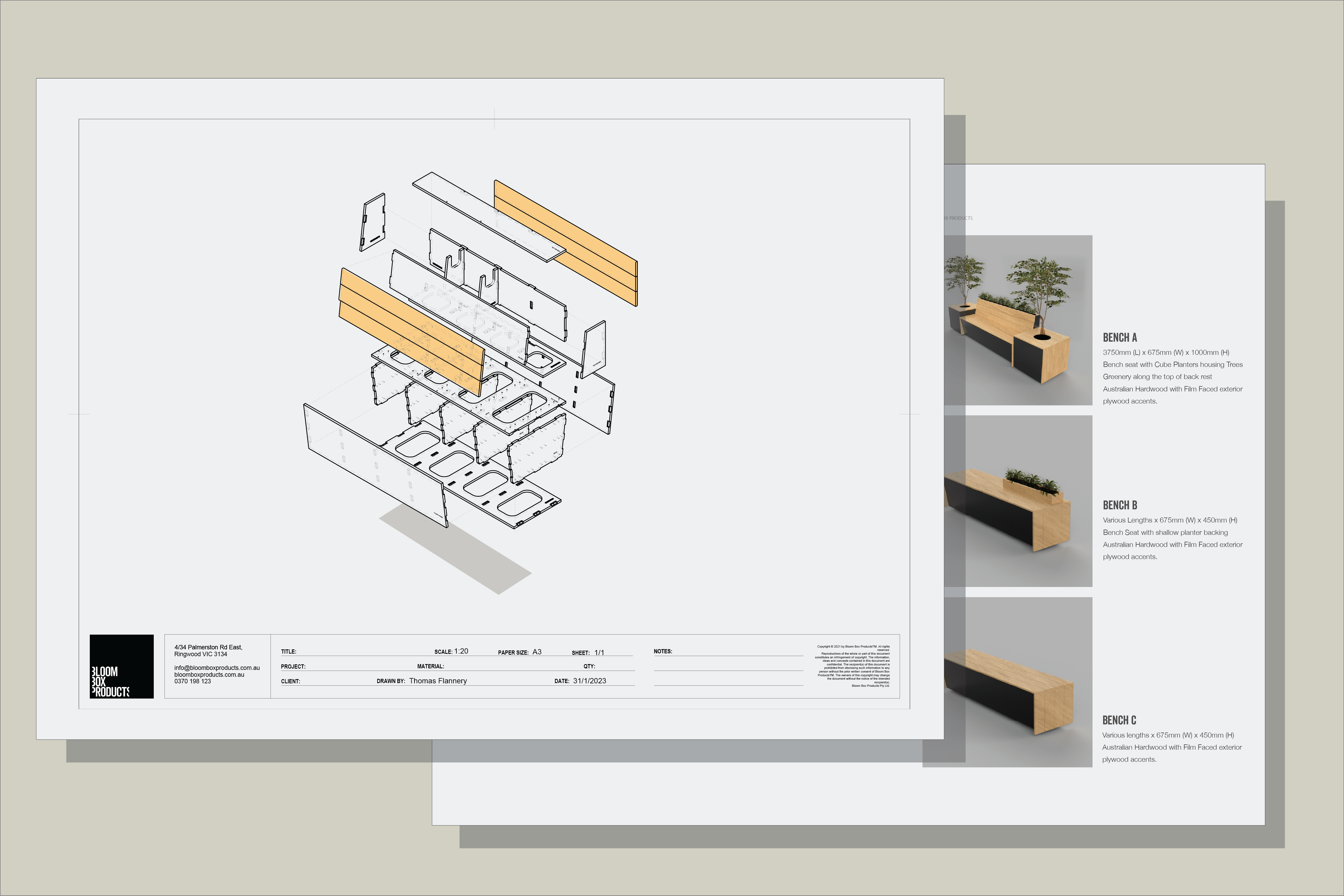 Bench Seat Design Document Bloom Box Products