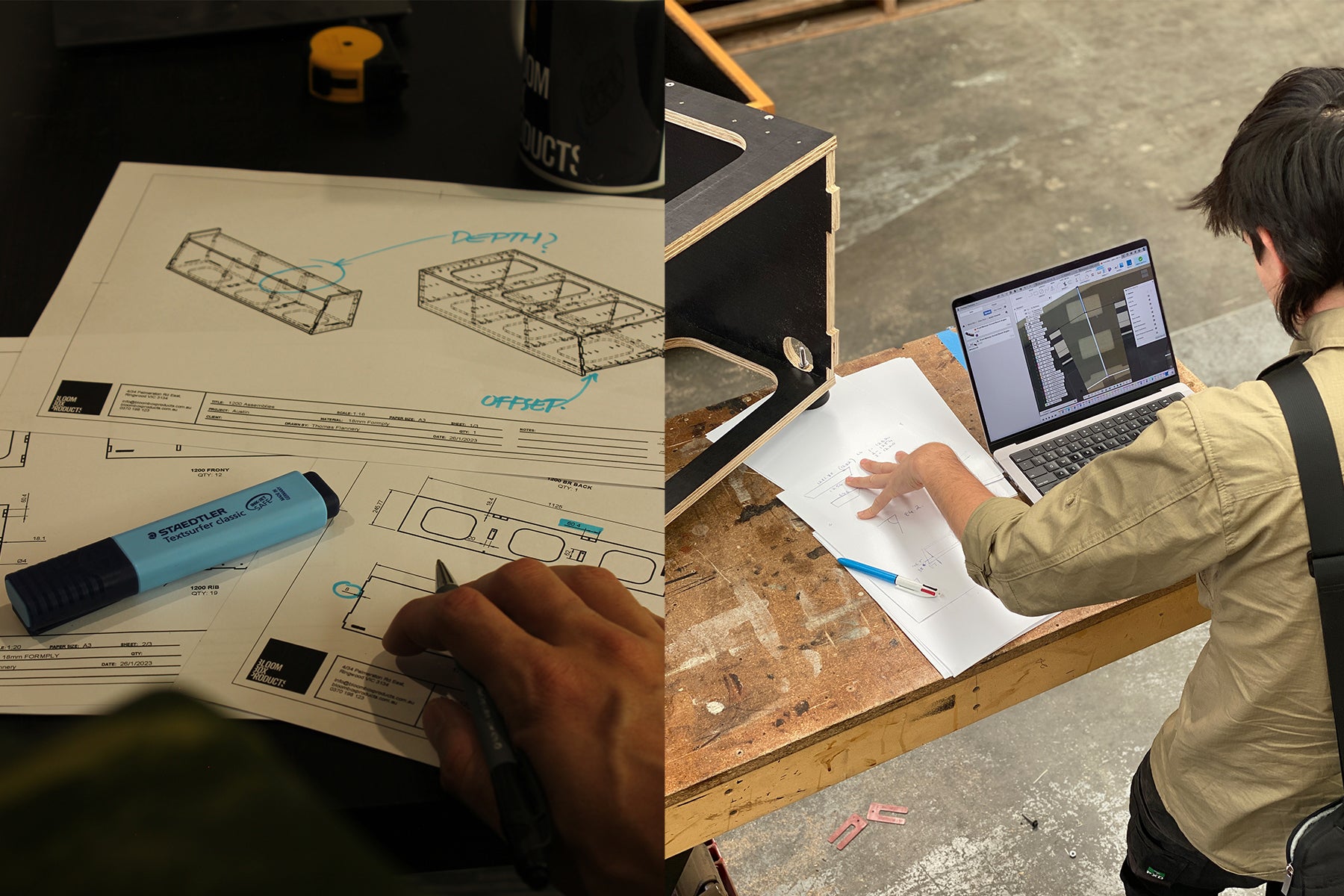 Bloom Box Products Design Drawings workshop