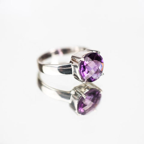 Amethyst Crystal Ring