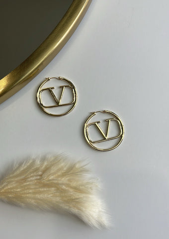 Gold LV Hoops – Simply Caii