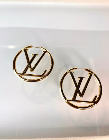 lv mini hoop earrings