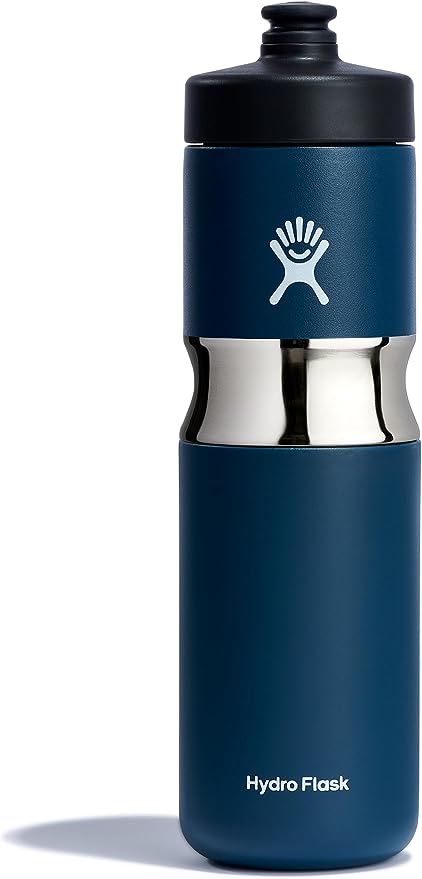 oz Blue Solid Print Stainless Steel Water Bottle 2 Pack Hydroflask wide  mouth straw lid Air