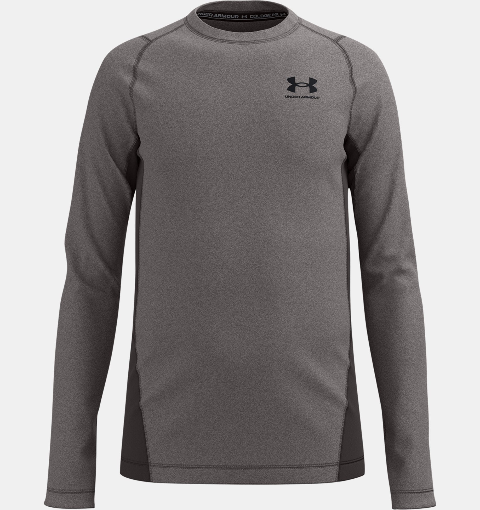  Under Armour Boys' ColdGear Armour Leggings , Jet Gray Light  Heather (010)/Black , Youth Small : Clothing, Shoes & Jewelry