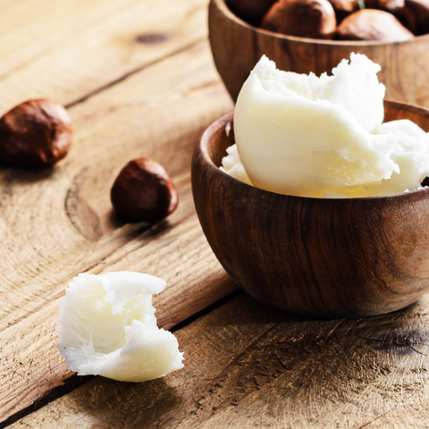 Shea Butter:  Richly moisturizing, soothes and softens dry, irritated and inflamed skin.