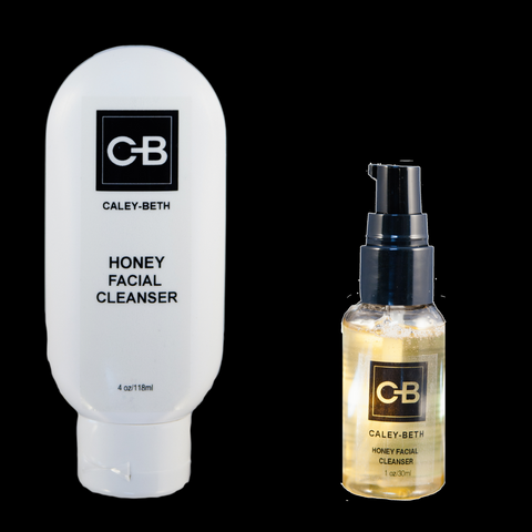 Caley-Beth Honey Facial Cleanser, full size & mini.