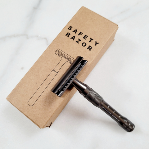Caley-Beth double edge safety razor in matte black