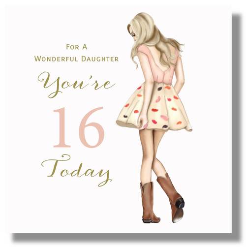 Happy 16th Birthday Card Daughter (16th birthday card, 16th birthday ...