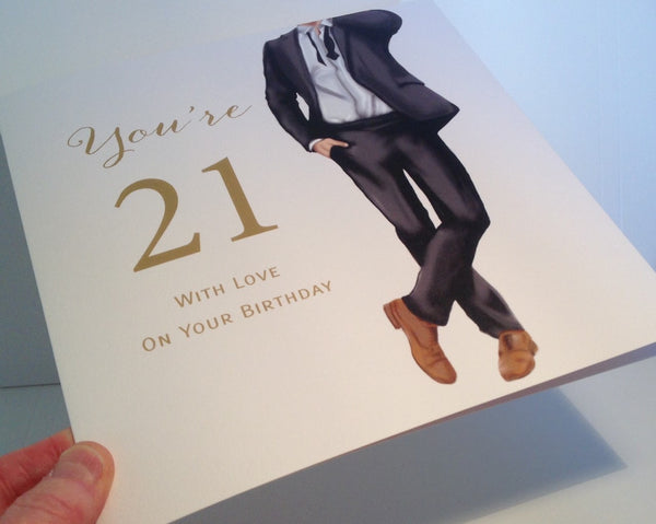 21st birthday card ideas for a boy