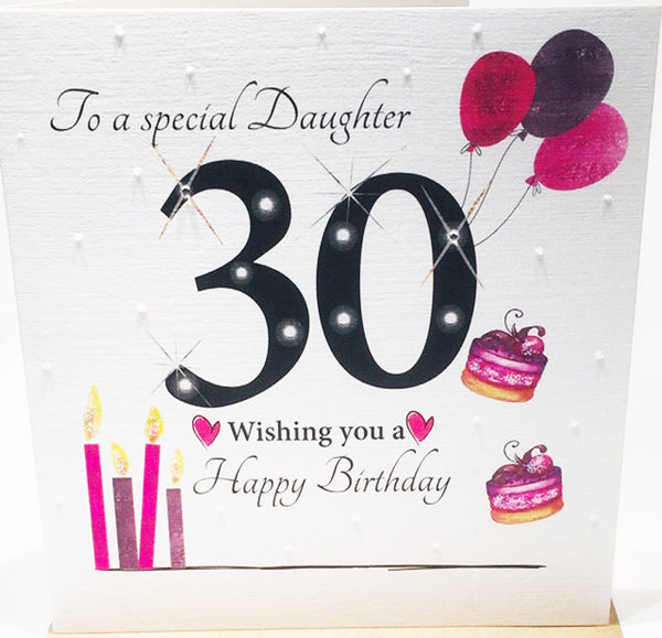 30th Birthday Card Special Daughter (30th card daughter, Happy 30th Birthday card daughter ...