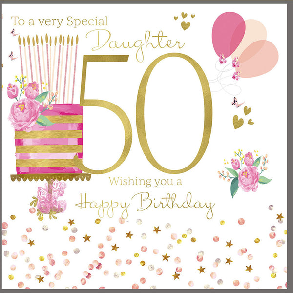 50th Birthday Card Daughter 50th Birthday Card Daughter 50th Birthday