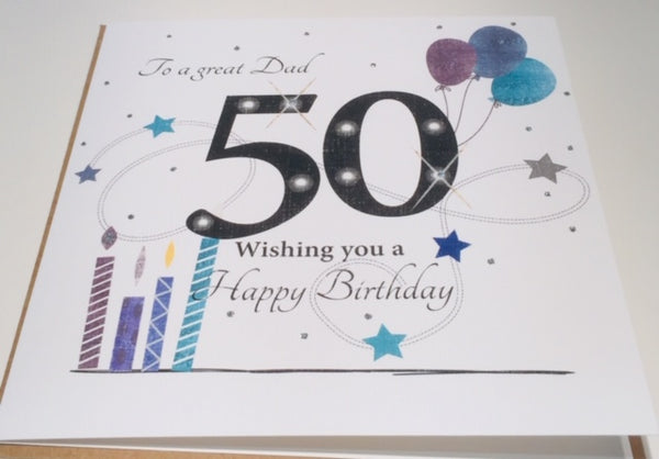 50th birthday card ideas for dad