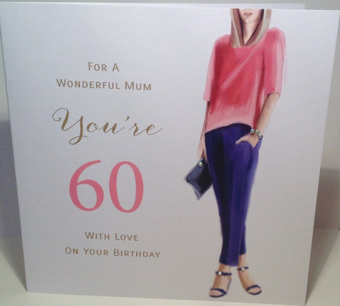 Happy 60th Birthday Card For Mum (1960, 60th birthday card ...