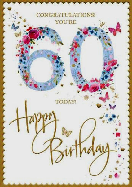 60th Birthday Card Woman 60th Birthday Card 60th Birthday Card Female 60th Birthday Card For A Woman 60th Birthday Card For Her 60th Birthday Card Friend 60th Birthday Card Lady 60th Birthday
