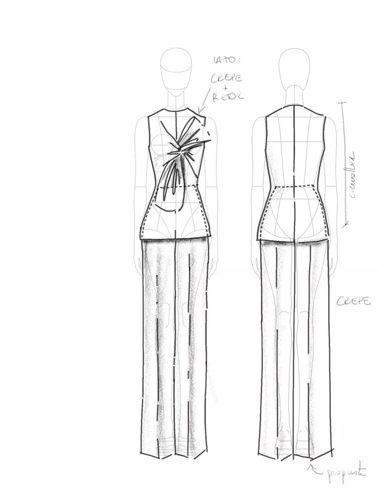 2024 wedding dress sketch