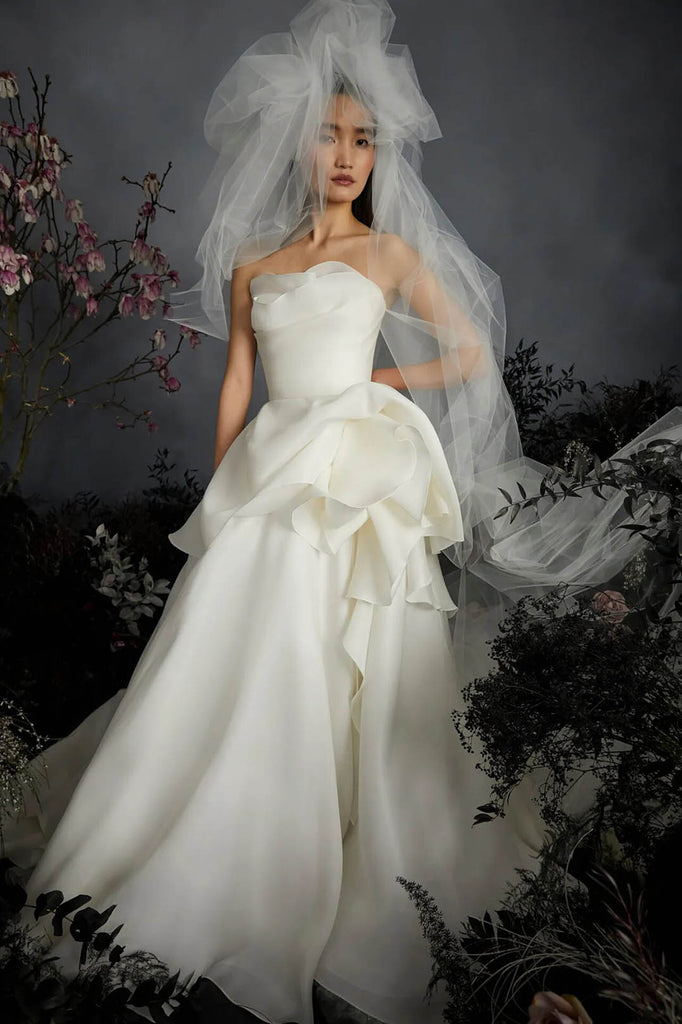 2025 organza minimalist wedding dress