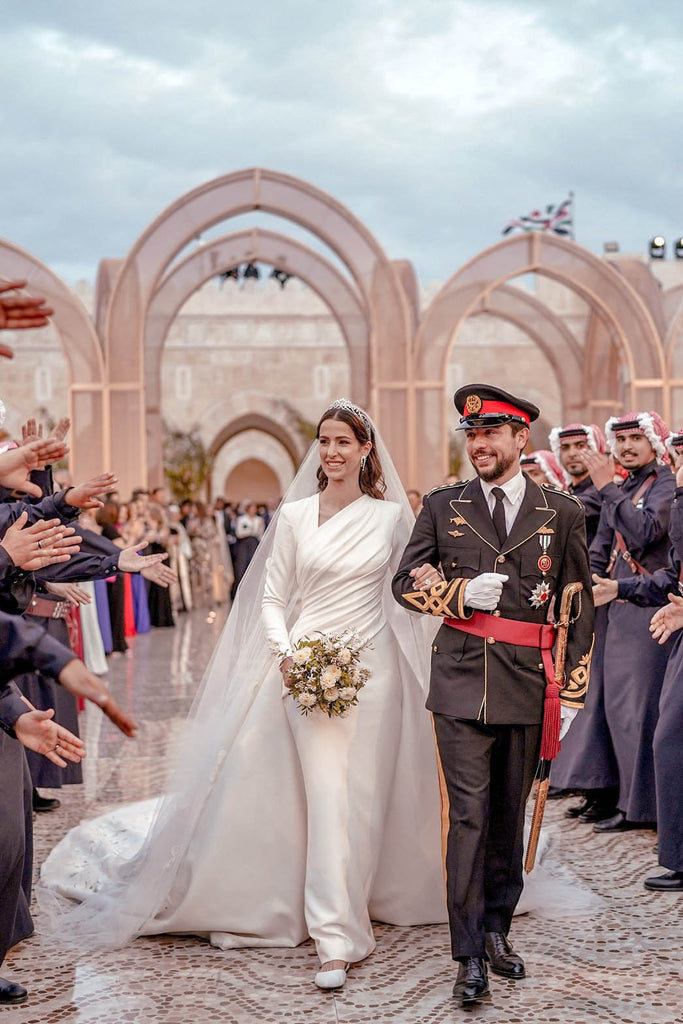 váy cưới elie saab của thái tử phi jordan