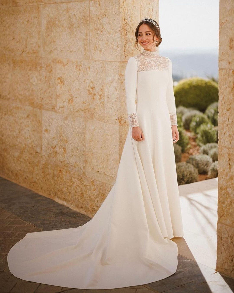 váy cưới hoàng gia của công chúa jordan
