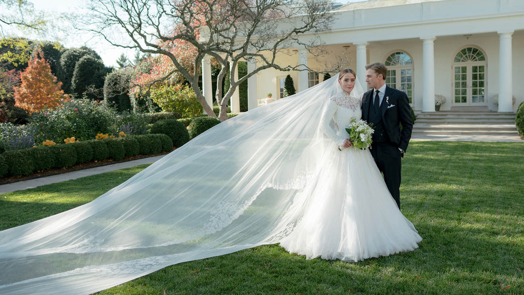 áo cưới ralph lauren của cháu gái tổng thống mỹ