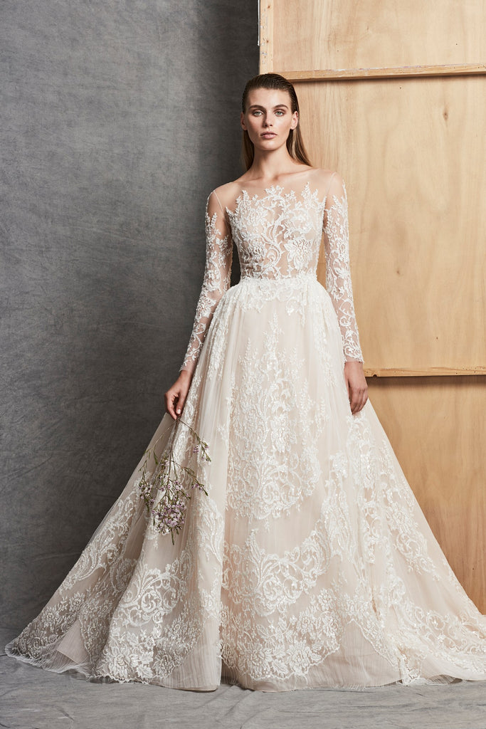 xu hướng váy cưới thu đông 2018 áo cưới công chúa Zuhair Murad Fall 2018 áo cưới xuyên thấu sexy may áo cưới đẹp TP HCM Meera Meera Fashion Concept