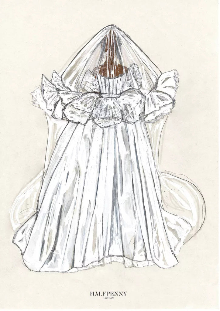 bản vẽ thiết kế áo cưới 2024