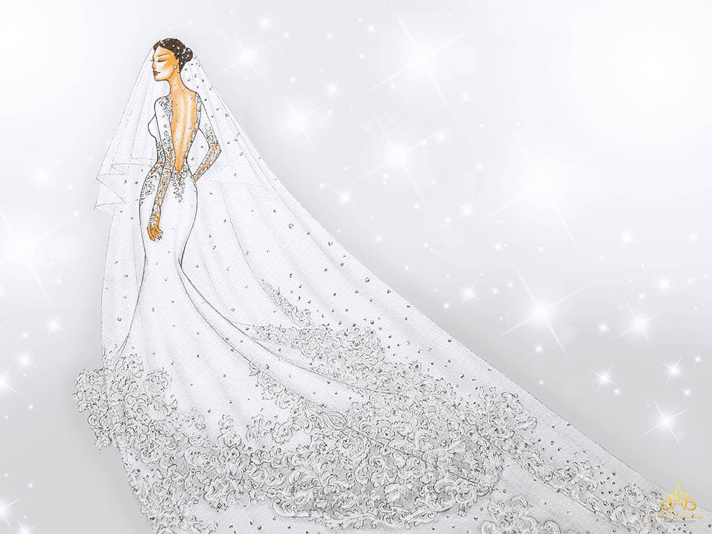 best 2024 wedding dress sketch